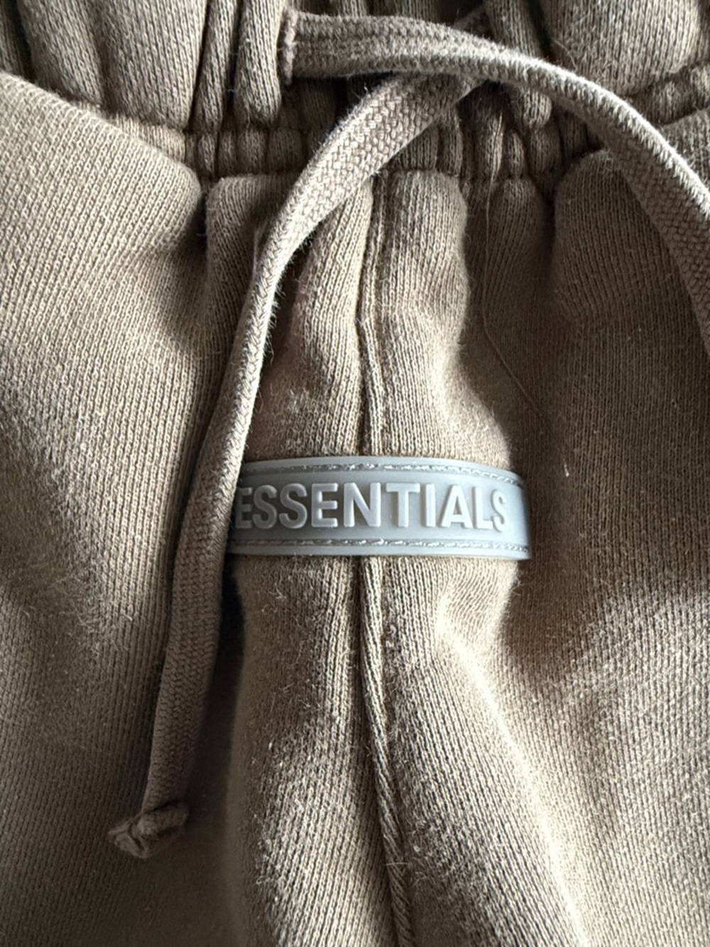 ESSENTIALS Taupe Athletic Fleece Shorts